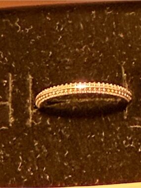 Delicate Gold Beaded Stackable Ring